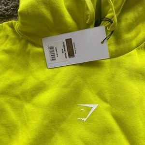 gymshark NWT lime green boyfriend hoodie